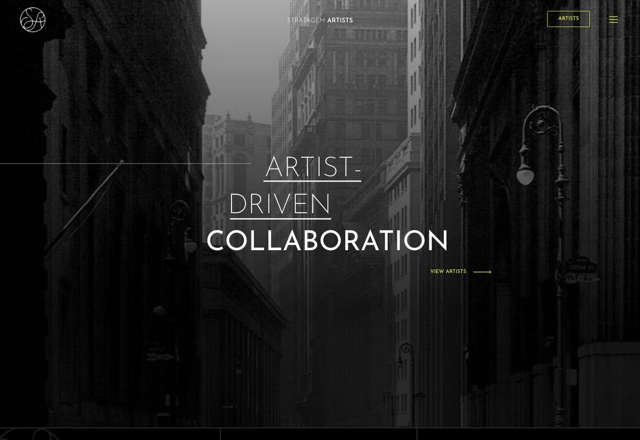 stratagemartists.com, Home